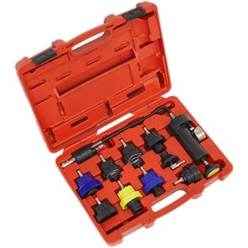 Sealey 10 Piece Cooling System Pressure Test Kit
