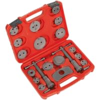 Sealey 18 Piece Brake Piston Wind Back Tool Kit 
