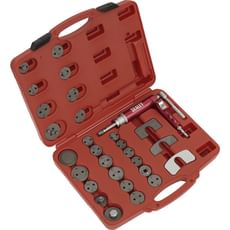 Sealey 29 Piece Air Operated Brake Piston Wind Back Tool Kit