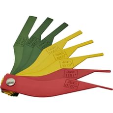 Sealey 8 Piece Brake Pad Thickness Gauge Set Metric and Imperial Sealey 8 Piece Brake Pad Thickness Gauge Set Metric and Imperial