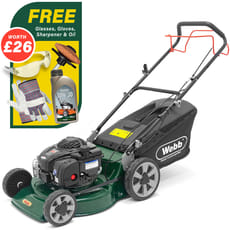 Webb Supreme WER18HW4 Self Propelled Petrol Rotary Lawnmower 460mm