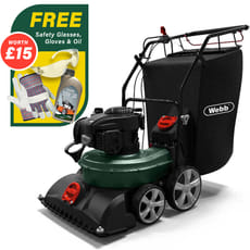 Webb WEWBVAC Petrol Walk Behind Garden Leaf Vacuum