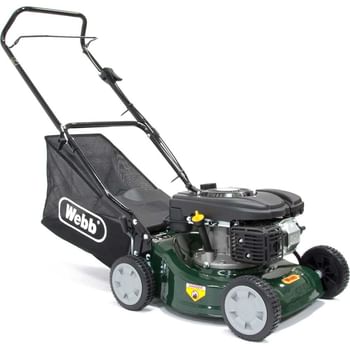 Webb WER41HP Push Petrol Rotary Lawnmower 400mm