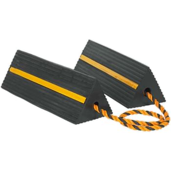 Sealey Heavy Duty Rubber Wheel Chocks