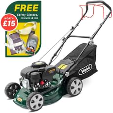 Webb WER410SP Classic Self Propelled Petrol Rotary Lawnmower 410mm FREE Safety Glasses, Gloves & Oil Worth £15