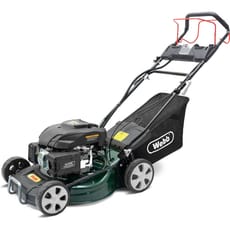 Webb WER460ES Classic Self Propelled Electric Start Petrol Rotary Lawnmower 460mm FREE Glasses, Gloves, Oil & Sharpener Worth £26