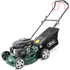 Webb WER460SP Classic Self Propelled Petrol Rotary Lawnmower 460mm FREE Glasses, Gloves, Oil & Sharpener Worth £26