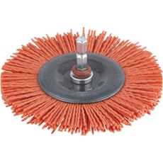Wolfcraft Abrasive Nylon Bristle Wheel Brush