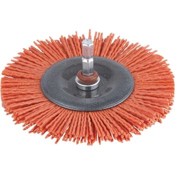 Wolfcraft Abrasive Nylon Bristle Wheel Brush