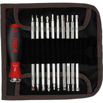 Wiha System 6 Softfinish 12 Piece Interchangeable Screwdriver Set