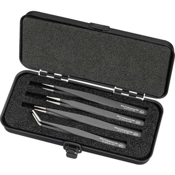 Wiha 4 Piece ESD SMD Tweezer Set