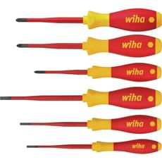 Wiha Softfinish 6 Piece VDE Insulated Screwdriver Set Wiha Softfinish 6 Piece VDE Insulated Screwdriver Set