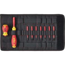 Wiha 10 Piece VDE Softfinish Slimvario Screwdriver Set Wiha 10 Piece VDE Softfinish Slimvario Screwdriver Set