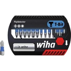 Wiha Flipselector T-Bit 13 Piece Phillips, Pozi and Torx Screwdriver Bit Set