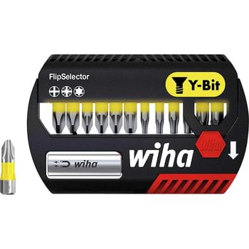 Wiha Flipselector Y-Bit 13 Piece Phillips, Pozi and Torx Screwdriver Bit Set
