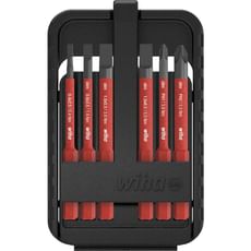 Wiha Slimbit Electric 7 Piece Slotted and Phillips Screwdriver Bit Set