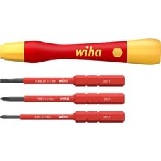 Wiha 4 Piece VDE Picofinish Slimvario Screwdriver Set Wiha 4 Piece VDE Picofinish Slimvario Screwdriver Set