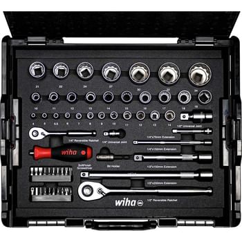 Wiha 60 Piece Combination Drive Socket Set in L-BOXX