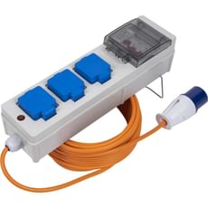 Sealey 3 Socket Caravan and Camping RCD Cable Extension