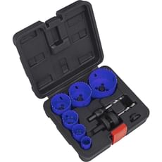 Sealey 9 Piece Electricians Hole Saw Kit Sealey 9 Piece Electricians Hole Saw Kit