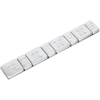 Sealey 5 and 10G Adhesive Zinc Plated Steel Wheel Weight Strips