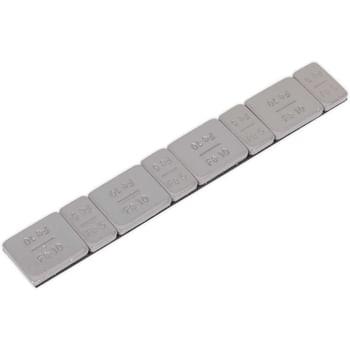 Sealey 5 and 10G Adhesive Zinc Plated Plastic Coated Wheel Weight Strips