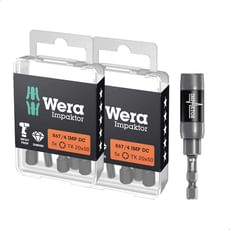 Wera 11 Piece 867/4 Impaktor Torx Screwdriver Bit Set 