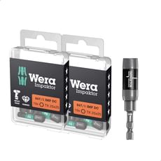 Wera 21 Piece 867/1 Impaktor Torx Screwdriver Bit Set 