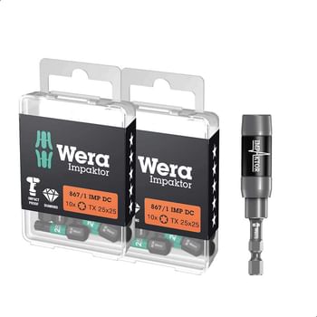 Wera 867/1 21 Piece Impaktor Torx Screwdriver Bit Set
