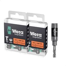 Wera 21 Piece 867/1 Impaktor Torx Screwdriver Bit Set 