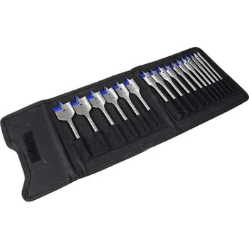 Irwin 17 Piece Blue Groove 4X Flat Bit Set