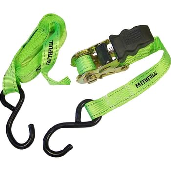 Faithfull 4 Piece Ratchet Tie Downs