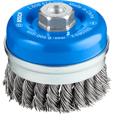 Bosch PRO 0.8mm Knotted Steel Wire Cup Brush