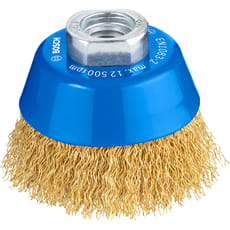 Bosch PRO 0.3mm Crimped Brass Coated Wire Cup Brush