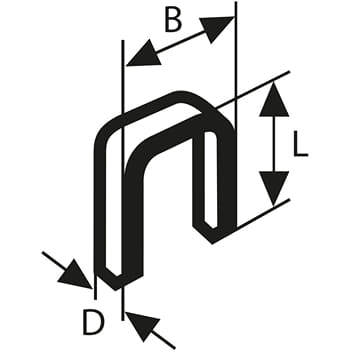 Bosch Type 55 Staple Resin Coated
