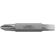 Bosch PH2 and Slotted Double Ended Screwdriver Bit