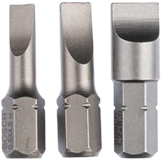 Bosch 3 Piece Slotted Screwdriver Bit Set