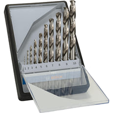 Bosch PRO Robust Line 10 Piece HSS-G Drill Bit Set
