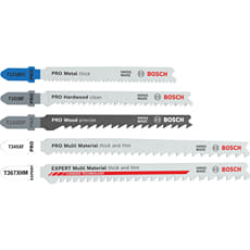 Bosch 15 Piece Assorted Multi Materia Jigsaw Blades Set + FOC Carbide Blade
