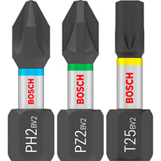 Bosch PRO 25 Piece Impact Phillips / Pozi / Torx Screwdriver Bit Pocket Set