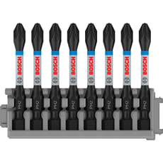 Bosch PRO 8 Piece Impact Control Phillips PH2 Screwdriver Bit Set
