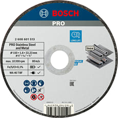 Bosch PRO Thin INOX Stainless Steel Cutting Disc