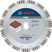 Bosch PRO Diamond Cutting Disc for Abrasive Materials Bosch PRO Diamond Cutting Disc for Abrasive Materials