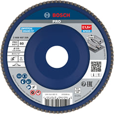 Bosch PRO X571 Best for Metal Straight Flap Disc