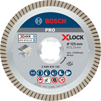 Bosch PRO X Lock Best Extraclean Turbo Diamond Disc for Ceramics 