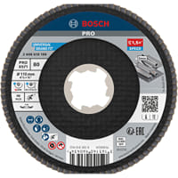 Bosch PRO X Lock Zirconium Abrasive Flap Disc 