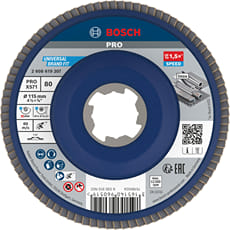 Bosch PRO X Lock Zirconium Abrasive Straight Flap Disc