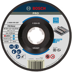 Bosch PRO X Lock Depressed Centre Cutting Disc for Metal
