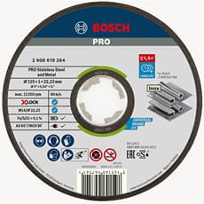 Bosch PRO X Lock Rapido Metal and Inox Cutting Disc