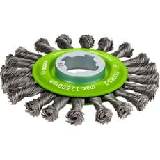 Bosch PRO X Lock Stainless Steel Knotted Wire Wheel